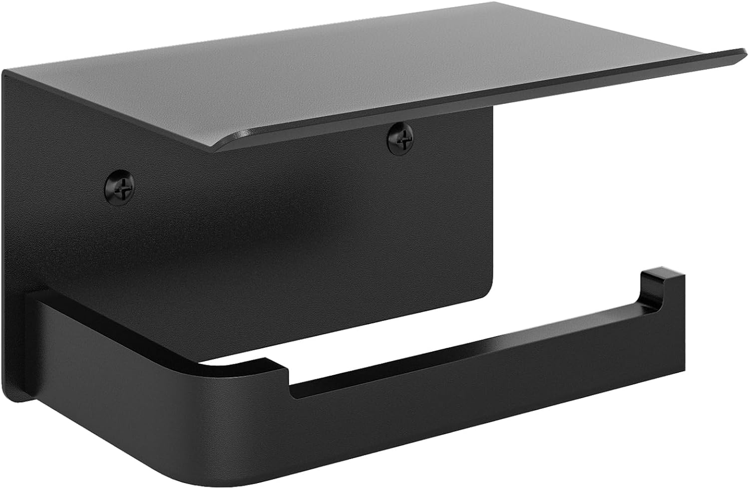 Gypie Toilet Paper Holder with Phone Shelf, Brushed Nickel Toilet Paper Holder Wall Mount, Rustproof Stainless Steel Bathroom Storage