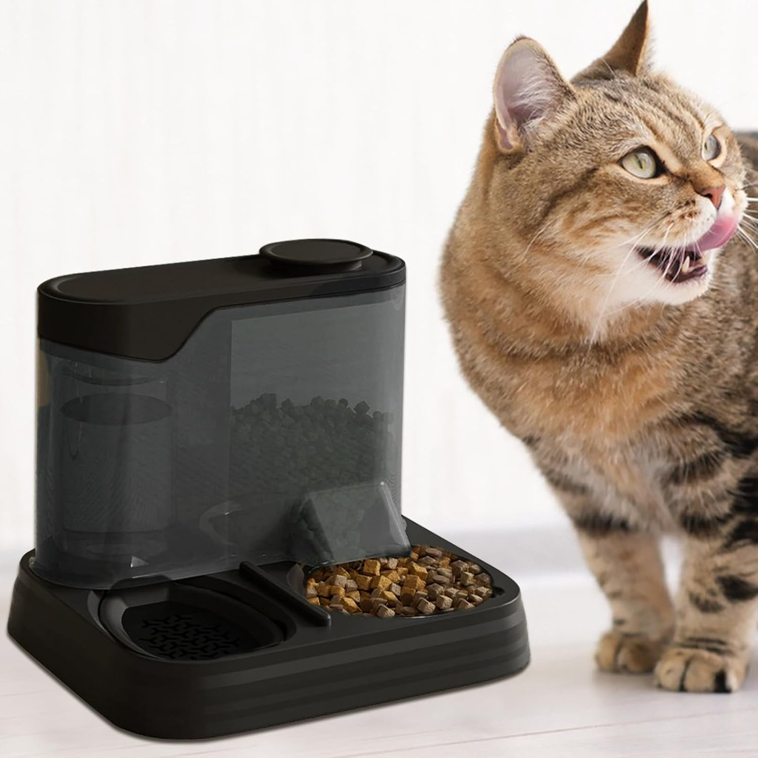 G Ravity Cat Feeder, Pet Feeder and Water Dispenser Set, Automatic Dog Feeder and Dog Water Dispenser, 30X25X23Cm, Durable and Safe Materials Easy to Clean for Home image number 3