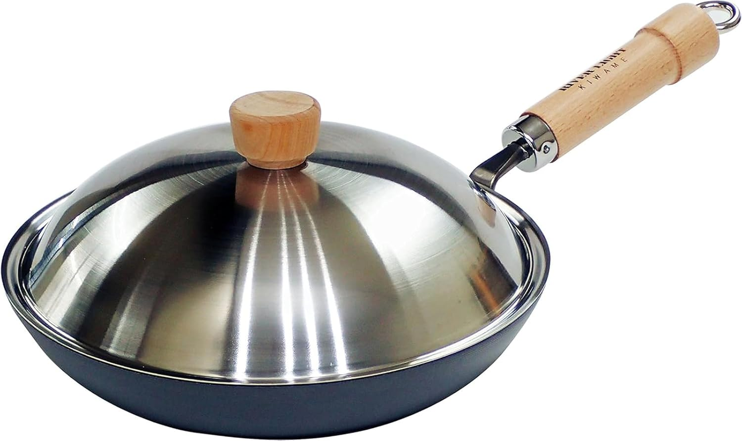 Riverlight JS2328 Kyoku Japan Iron Thick Plate Frying Pan with Lid Set, 11.0 Inches (28 Cm), Iron Nitride, Nitriding, IH Compatible, Rust Resistant, Made in Japan image number 6