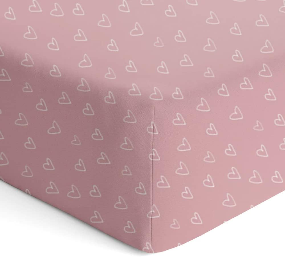 2PK Bubba Blue Nordic 77X135Cm Jersey Cot Fitted Sheet 0-12M Dusty Berry/Rose image number 1