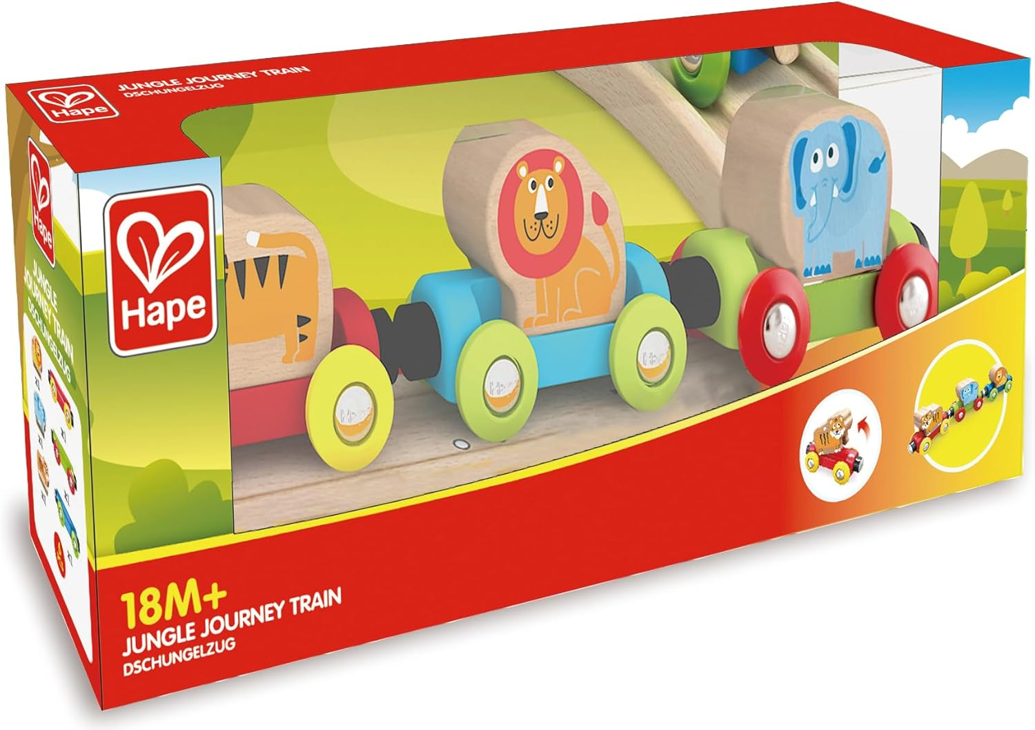 Hape E3807 Jungle Journey Train Toy 5.0 Cm*23.0 Cm*16.0 Cm image number 5