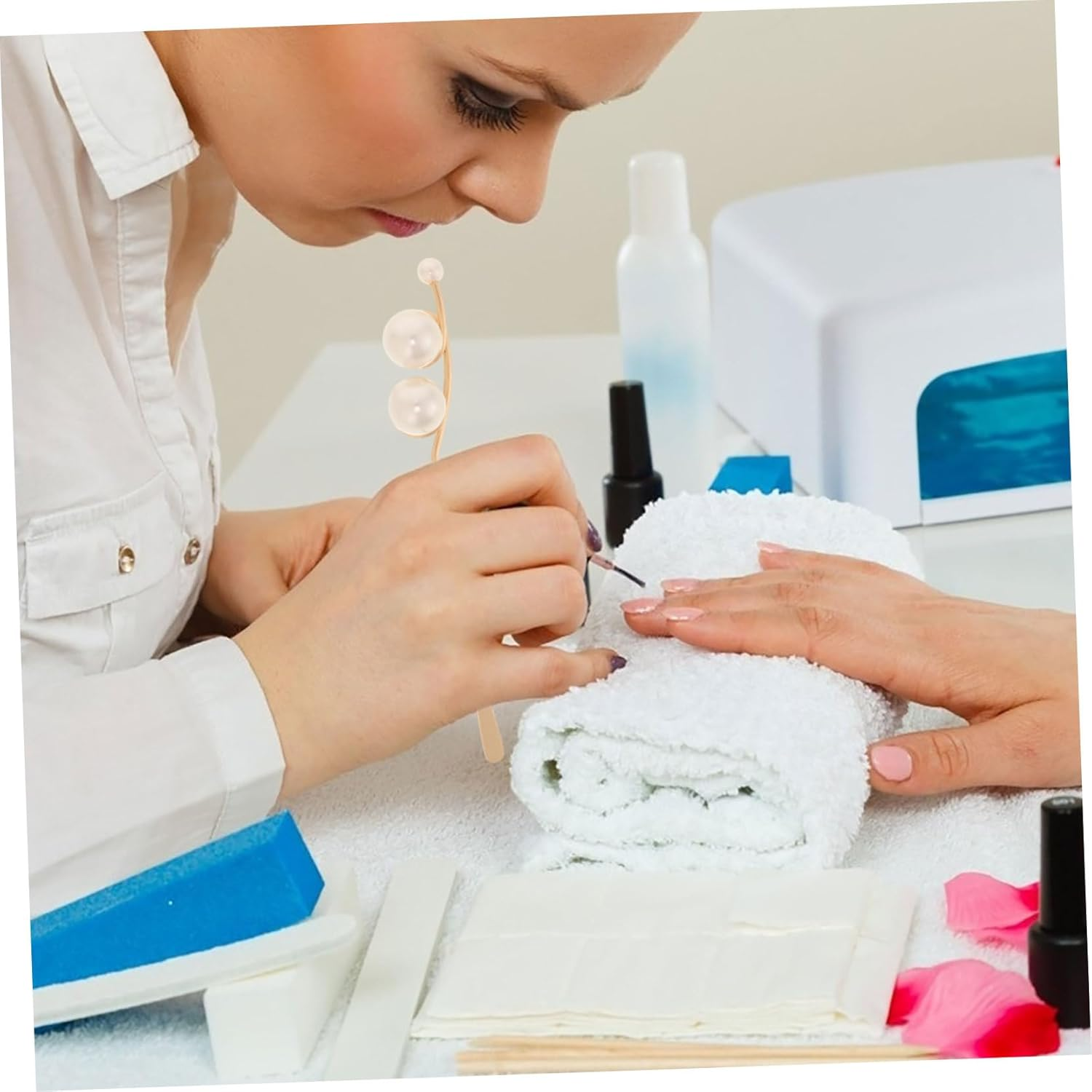 OATIPHO Nail Gel Stirring Rods Nail Art Mixing Spatula Spoon for Women Manicure Supplies