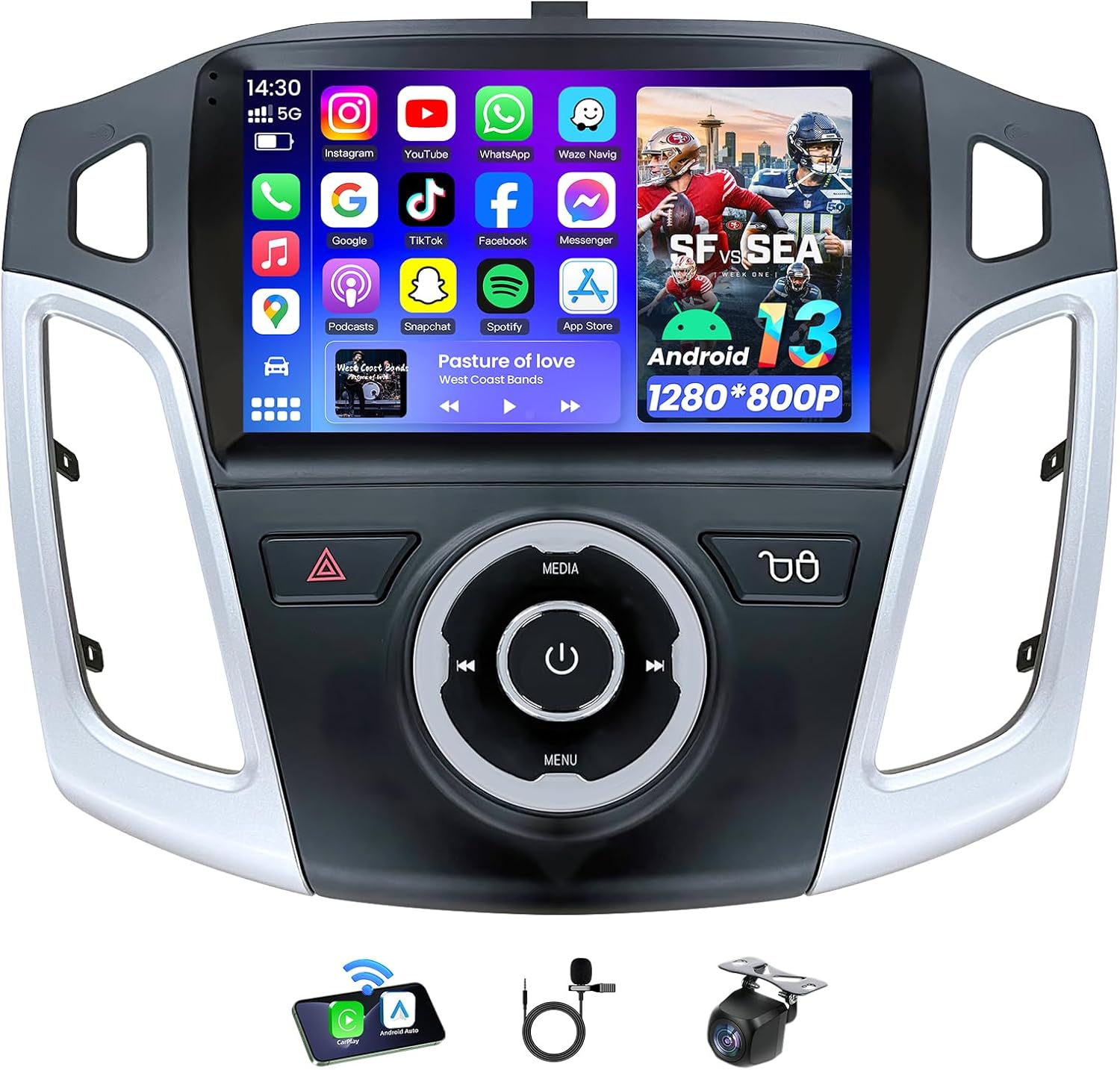 (2+32G) Car Radio Stereo for Ford Focus 2012-2018 image number 2