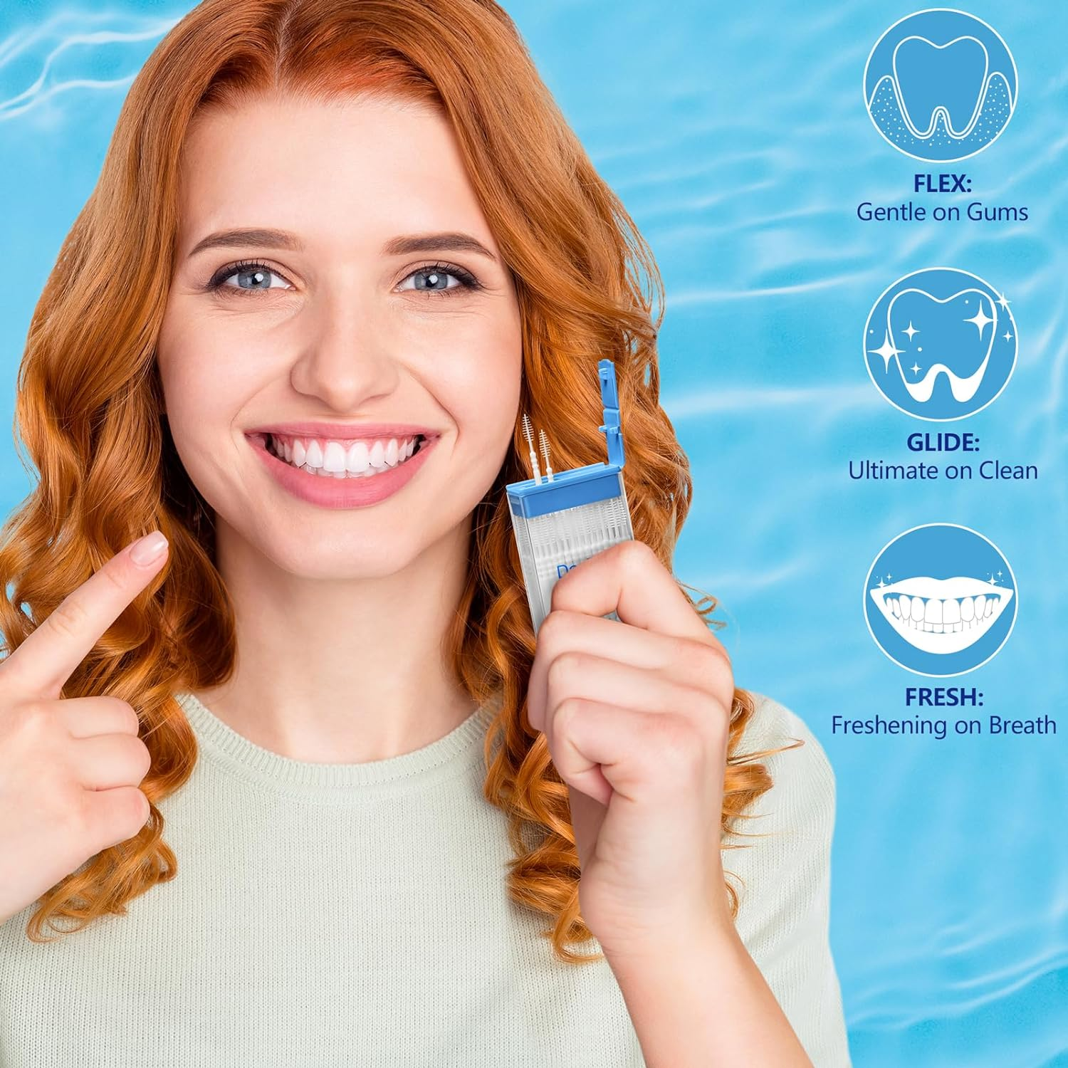 Danticy Brushpicks Interdental Toothpicks,Soft Bristle Dental Floss Picks Toothpicks,Helps Removes Plaque and Debris between Your Teeth 600PCS (Pack of 5) image number 6