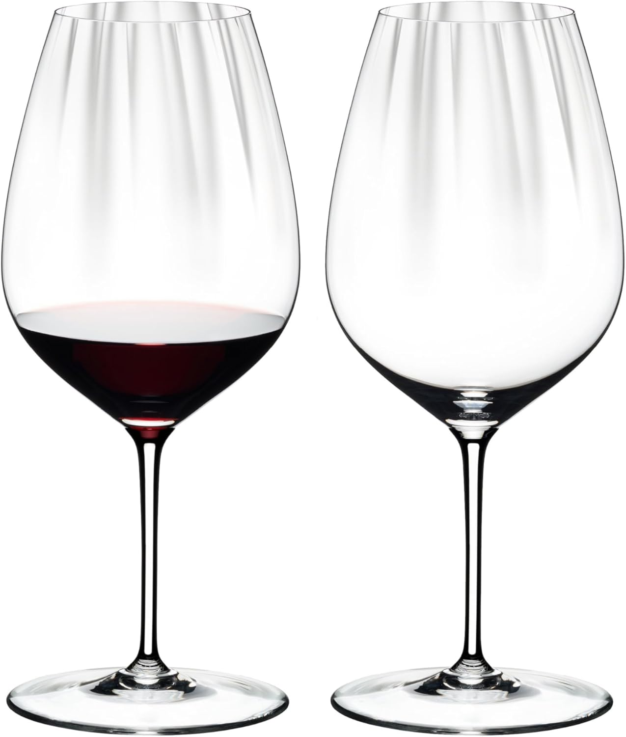 Riedel Performance Cabernet/Merlot Machine-Made Crystal Wine Glass, Clear &ndash; Elegant Glassware for Enhancing Bold Red Wines &ndash; Durable, Dishwasher Safe Design &ndash; 834 Ml Capacity (Pack of 2) image number 1