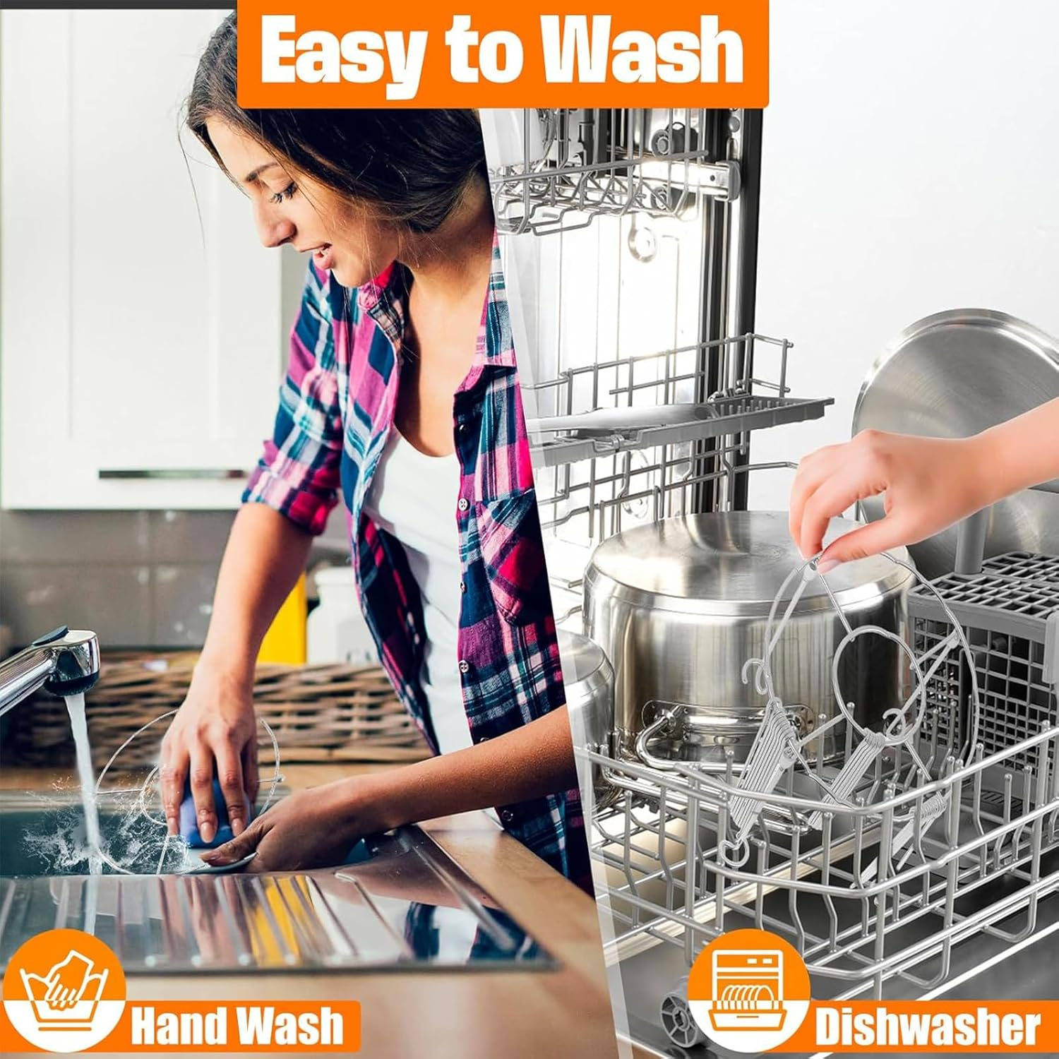 Zalizr Vertical Kebab Skewer Stand with 24 Skewers, Air Fryer Skewer Stand, Lightweight Removable Stainless Steel round Rack for Oven, Grill, BBQ Use, Air Fryer Accessories (16 X 16 X 10.5 CM) image number 1