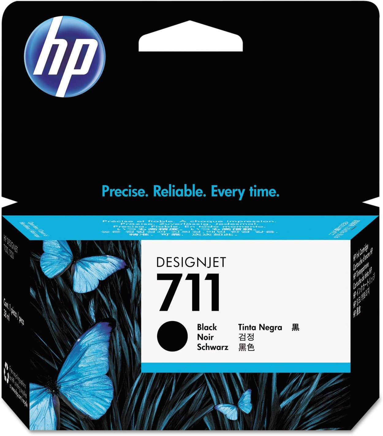 HP HEWCZ132A 711 Yellow Ink Cartridge, Yellow