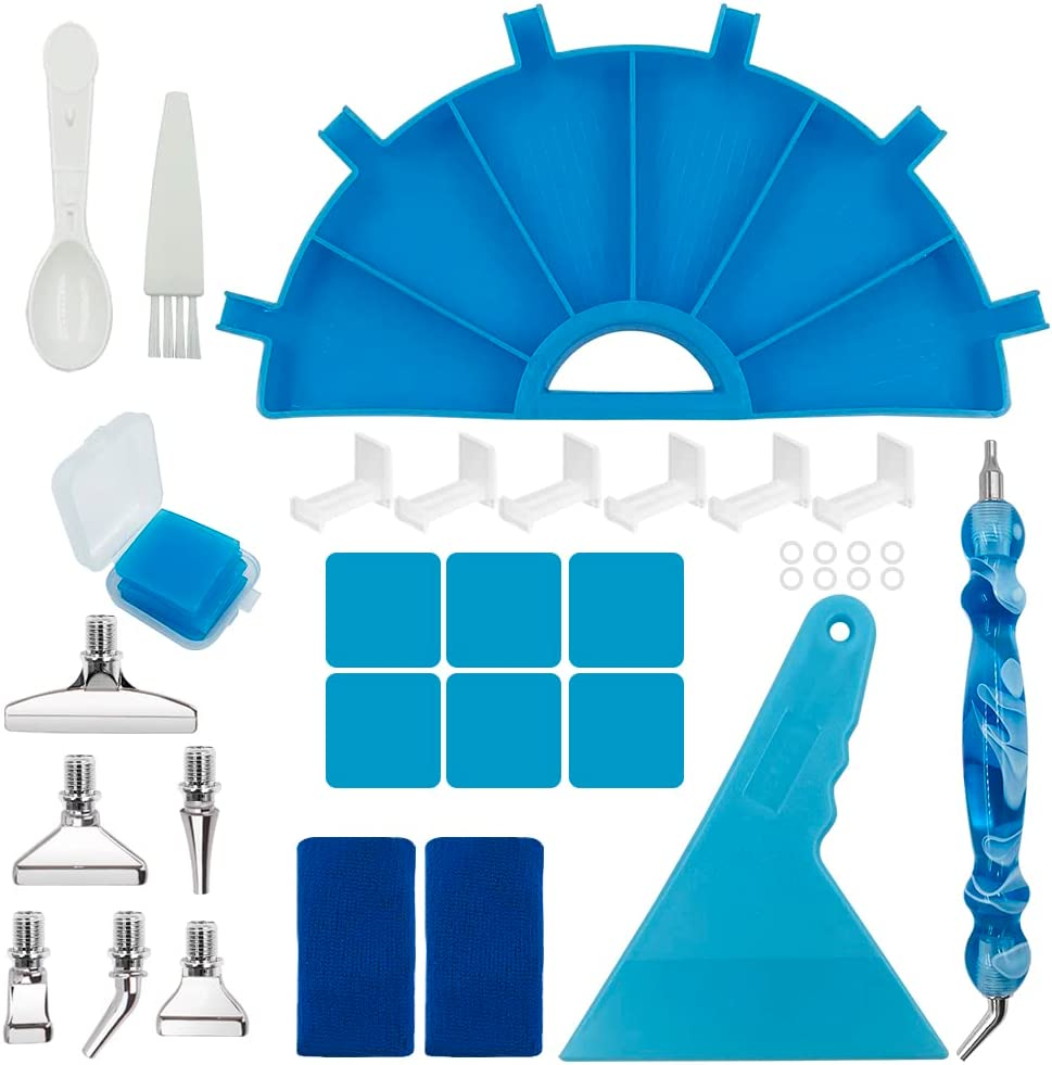 Diamond Art Paintings Tray Kits, SENHAI Diamond Art Paintings Accessories Tray Organizer, Diamond Art Paintings Storage Containers, Diamond Art Paintings Pens Kits for DIY Painting Crafts image number 4