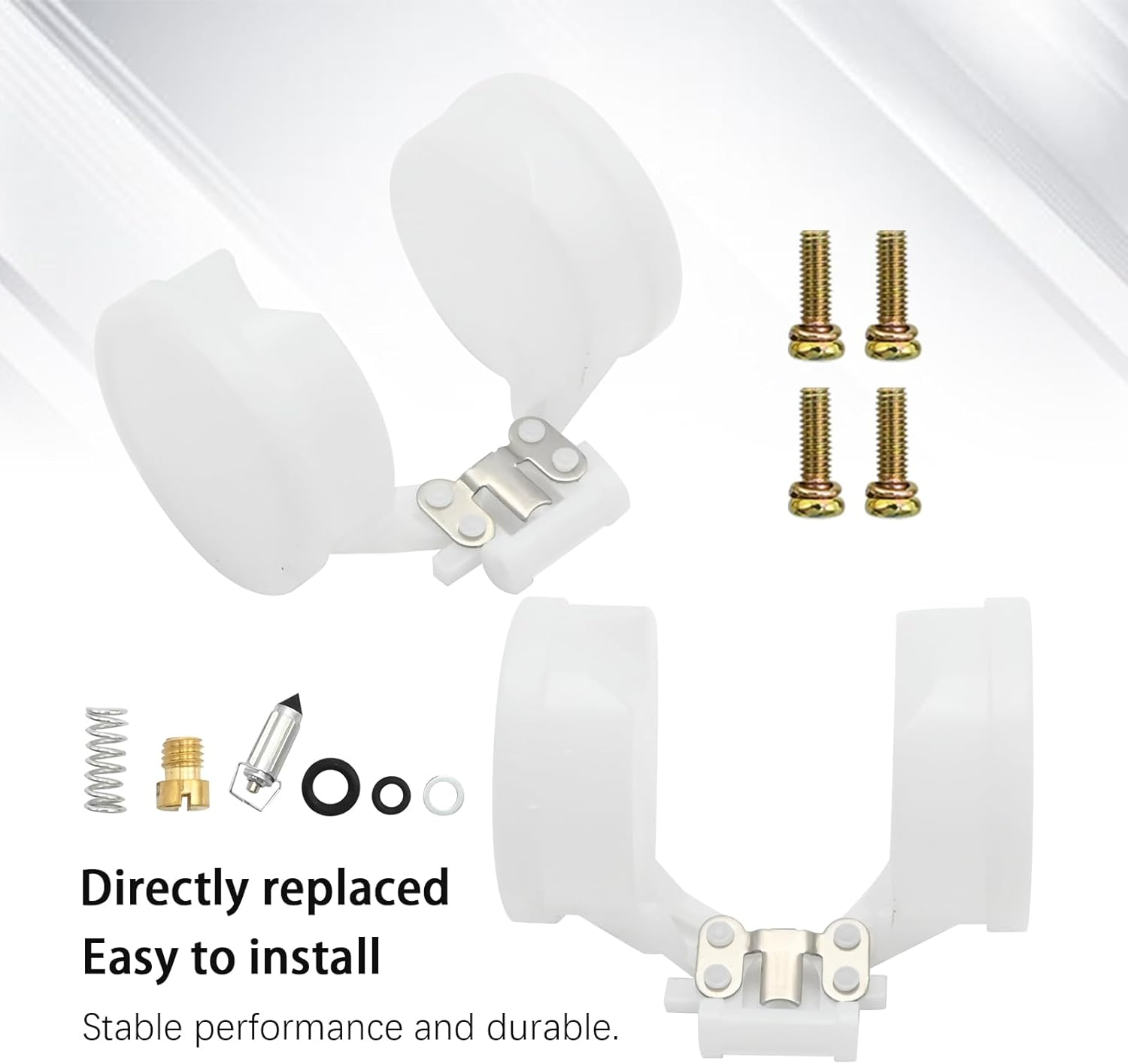 2Pcs Carburetor Rebuild Kits Replacement for Kawasaki Ninja EX250 250R 2001 2002 2003 2004 2005 2006 2007 2008 2009 2010 2011 2012 Carb Rebuild Kits with Diaphragm Float image number 6