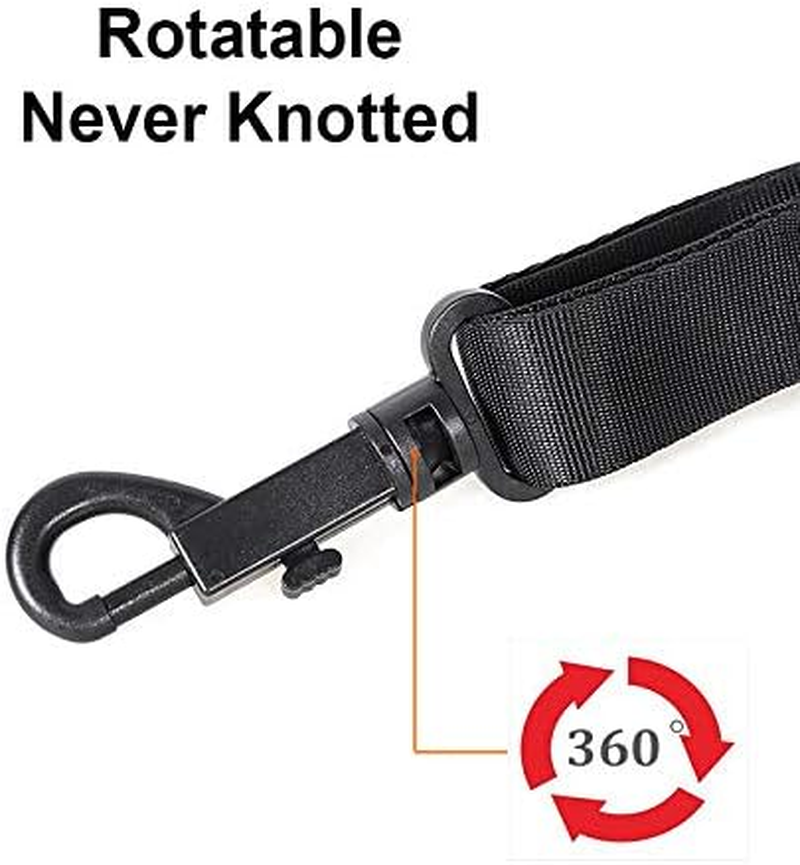 Morneve Saxophone Neck Strap Soft Padded Sax Strap for Alto Tenor Saxophone Baritone Soprano Clarinet Horn Music Thick Swivel Sheepskin Suede Villus Snap Hook Men Women Kids image number 5