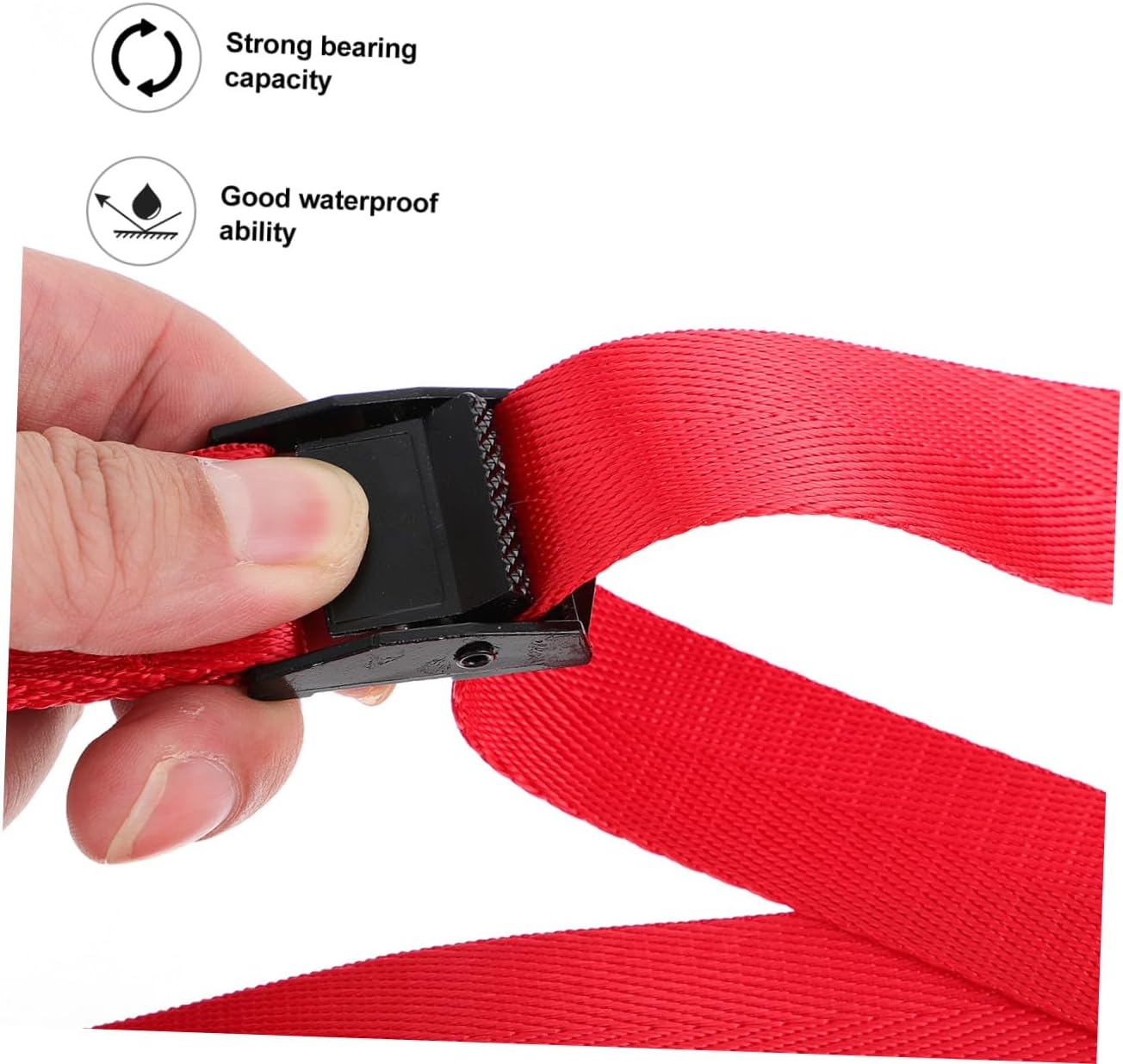 Mipcase 6Pcs Luggage Rack Straps Nylon Lashing Straps for Suitcases Cargo Lashing Belts image number 3