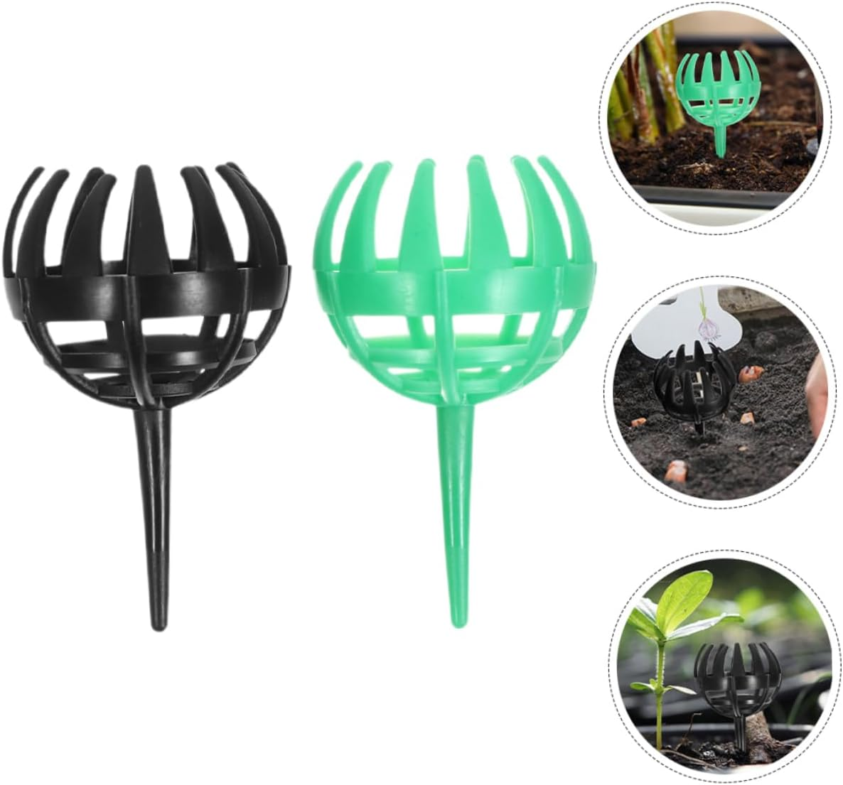 Fertilizer Cover Box for Bonsai 10Pcs Plastic Fertilizer Baskets Cover Your Plants image number 2