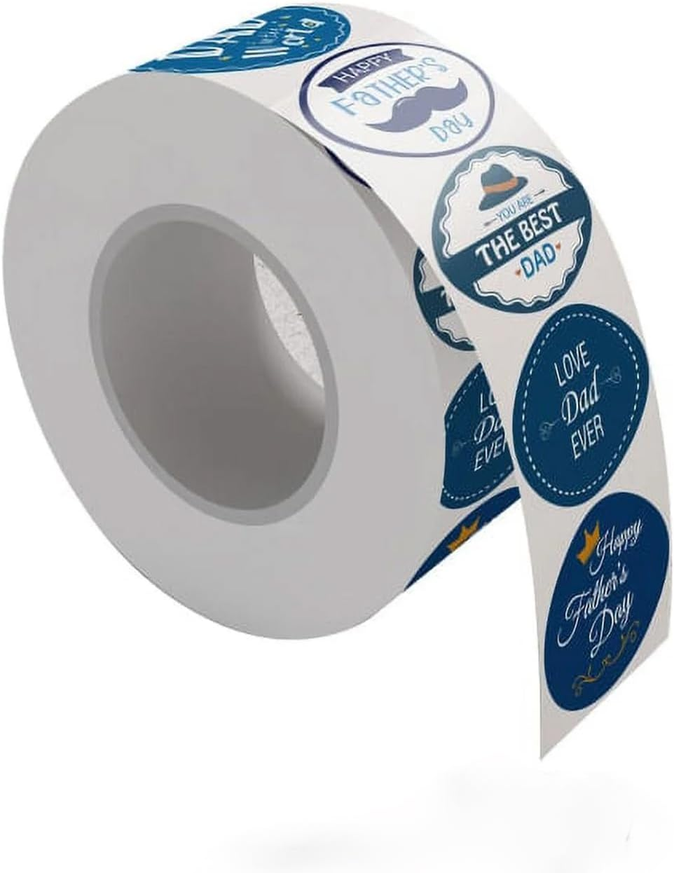 500 Pcs Happy Father&rsquo;S Day Stickers &ndash; 1.5 Inch round Self-Adhesive Gift Labels for Fathers Day Gift, DIY Crafts (8 Designs) &ndash; Best Dad Cookie Bags Labels, Candy Wrapping, Card Decor, Super Dad Gift