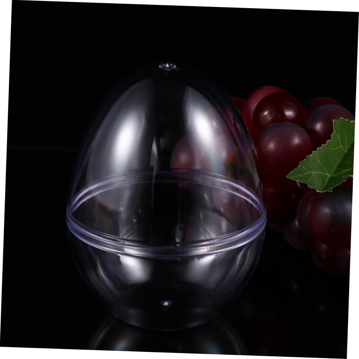 Alipis 12Pcs Easter Party Favors Eggs Fillable Stuffed Eggs for Extra Large Eggs Fillable Ornaments Clear Flat Bottom Egg Christmas Eggs White Egg Clear Candy Transparent image number 2