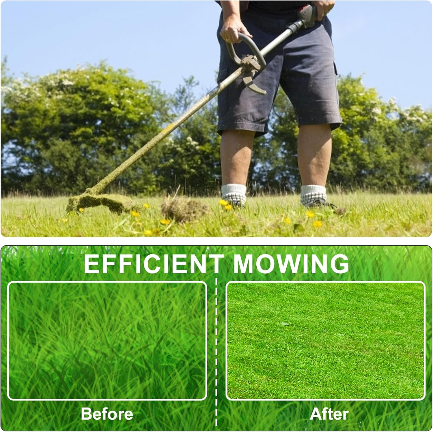 PEUTIER 3Pcs Trimmer Spool Lines, AF-100 Lawn Mower Spool Replacement Spools Compatible with Black+Decker AF-100 image number 4