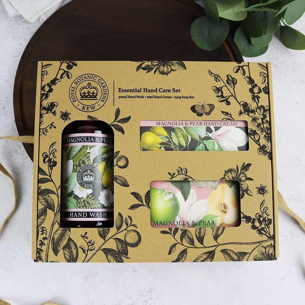 English Soap Company Kew Gardens Magnolia and Pear Essential Hand Care Gift Box