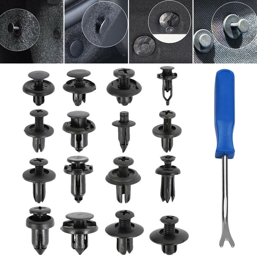 Yotsuba Car Retainer Trim Clips Kit 625Pcs Retainer Clip Removal Tool Fasteners Rivets Repair Car Clips Auto Push Pin Automotive Assortment Kit Door Trim Pane image number 4