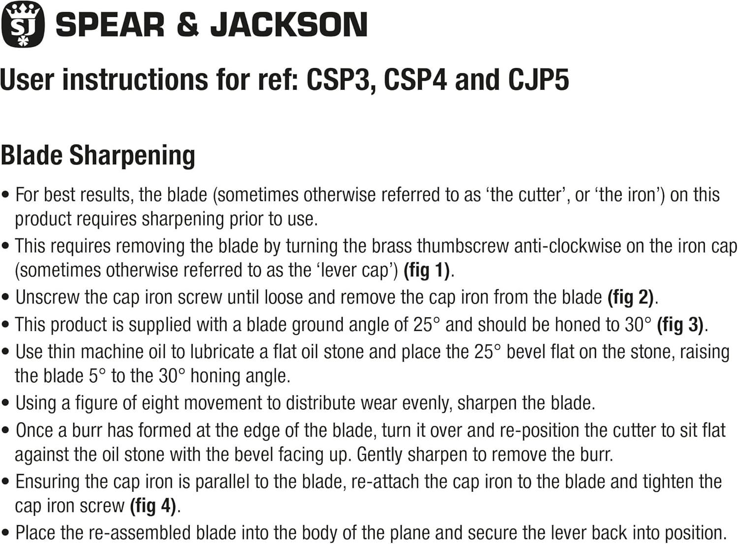 Spear & Jackson CSP4 No. 4 Smoothing Plane image number 4