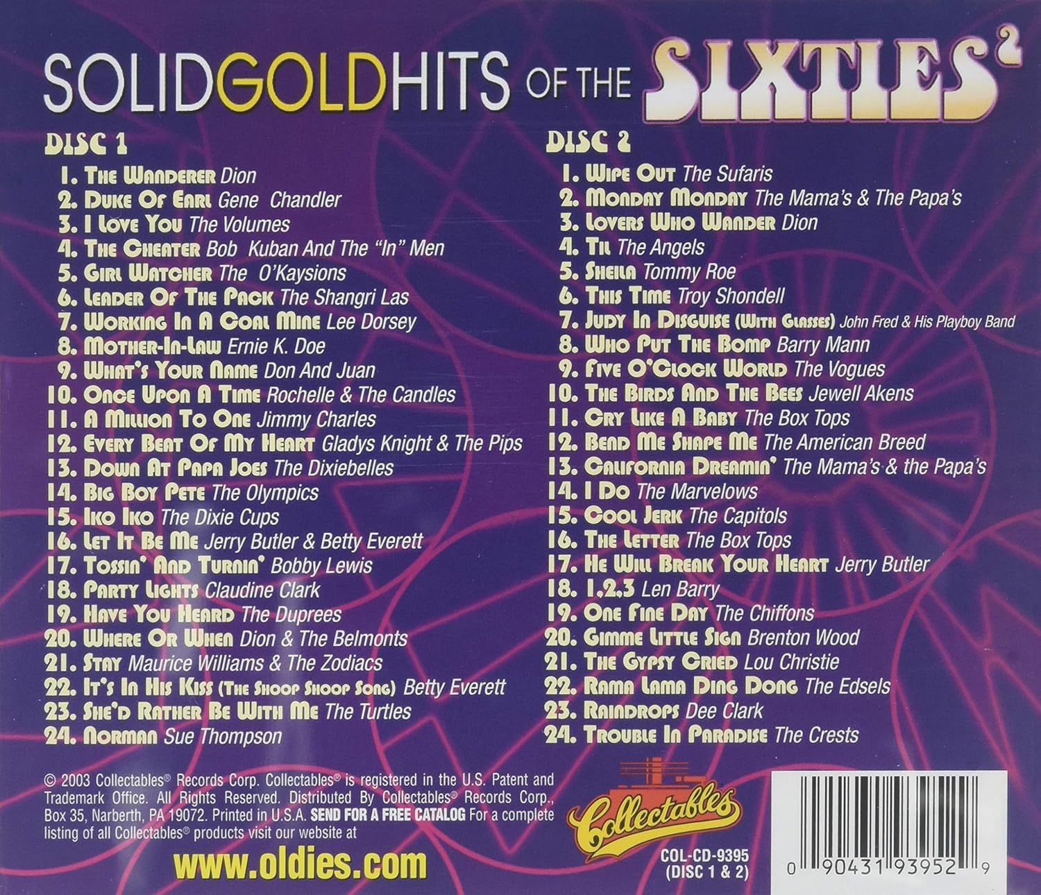 Solid Gold Hits of the 1960S (2-Cd)