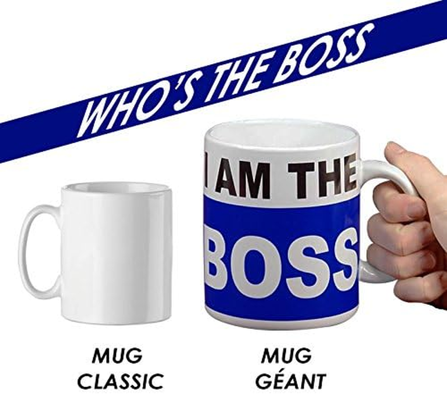Out of the Blue I 'M the Boss Mug Made from Porcelain 13 X 11 Cm Mug XL Tea/Coffee Mug
