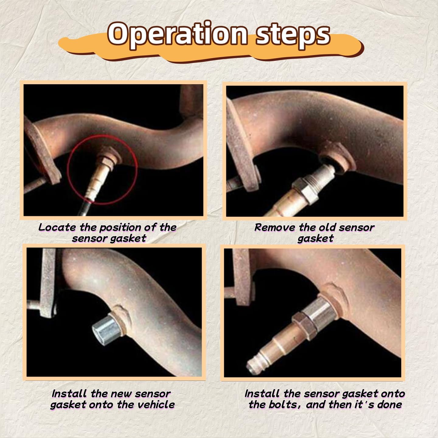 Guoguiming 2PCS M 18X1.5 Oxygen O2 Sensor Spacer Adapter, Easy Installation for Car Owners & Mechanics, Adapter - Automotive Tools Equipment, Catalytic Converter Fix Check Engine Light Accessories image number 1