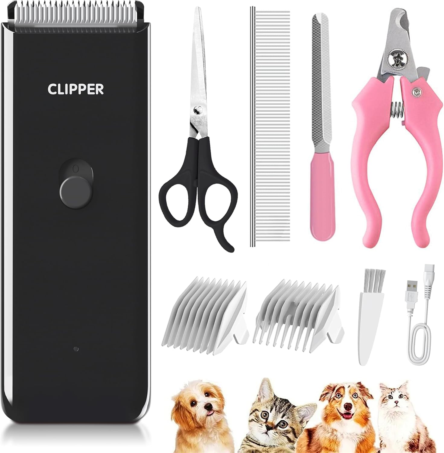 Founouly 3-Packs Home Professional Pet Dog Cat Grooming Clipper Replacement Blades Only