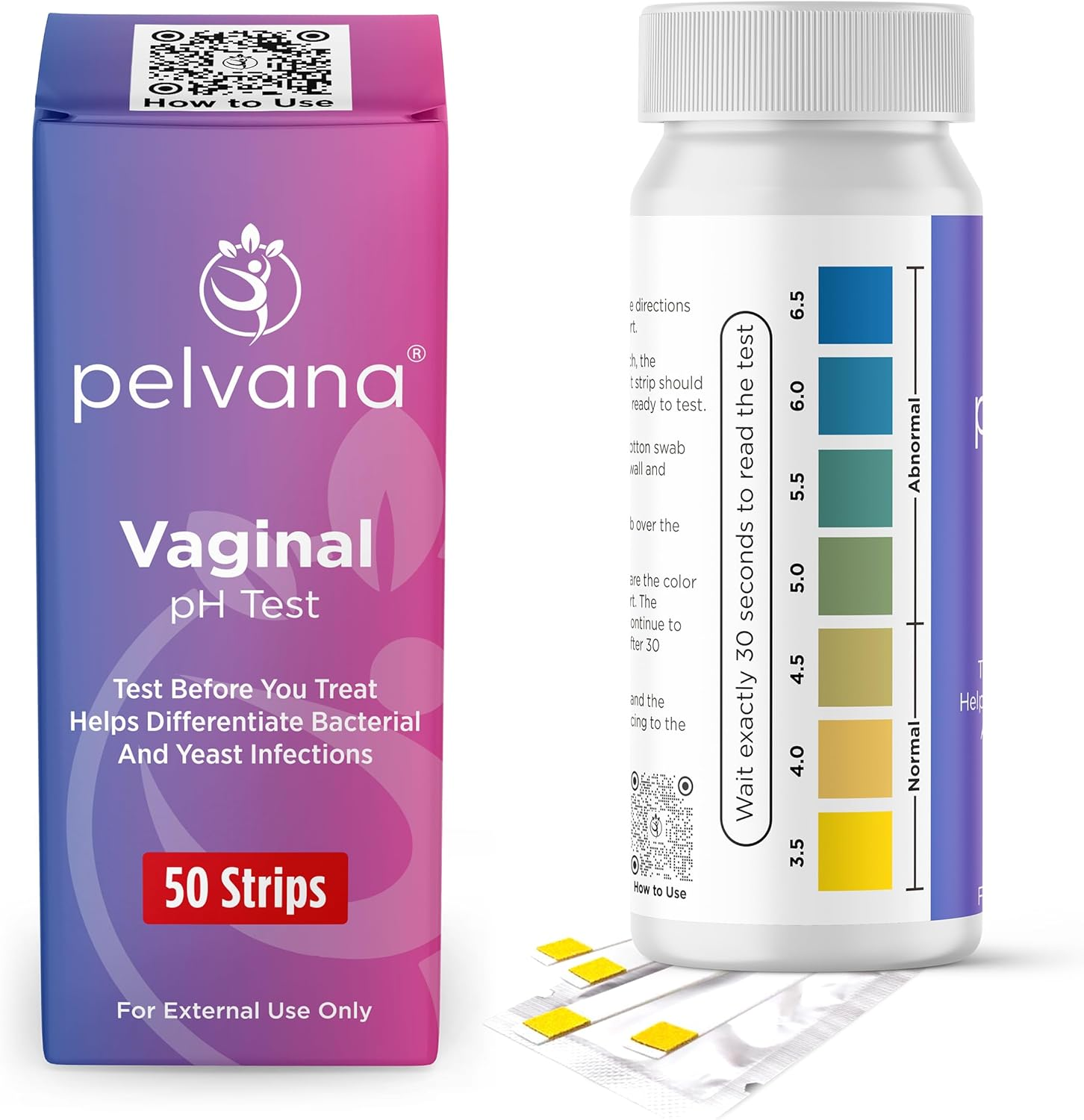 Vaginal Ph Balance Test Strips for Women 50 Strips FSA/HSA Eligible Vaginal Infection Test Kit Can Help Differentiate Bacterial Vaginosis (BV) and Yeast Infections image number 4
