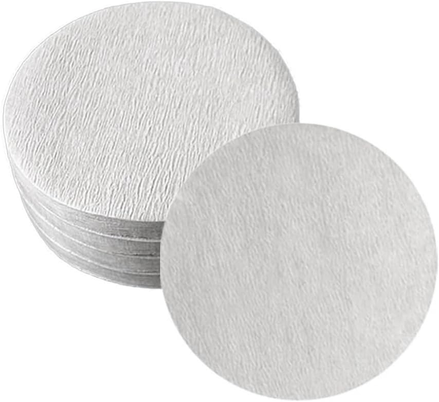 100Pcs 51Mm Coffee Machine Filter Paper Handle Powder Bowl round Raw Wood image number 4