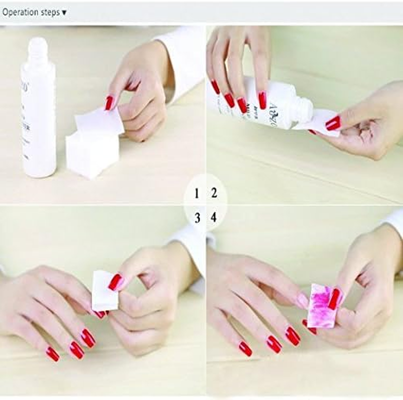 Onwon Lint Free Nail Wipes Nail Art Gel Polish Remover Cotton Pad Nail Wipe 325 Pcs image number 1