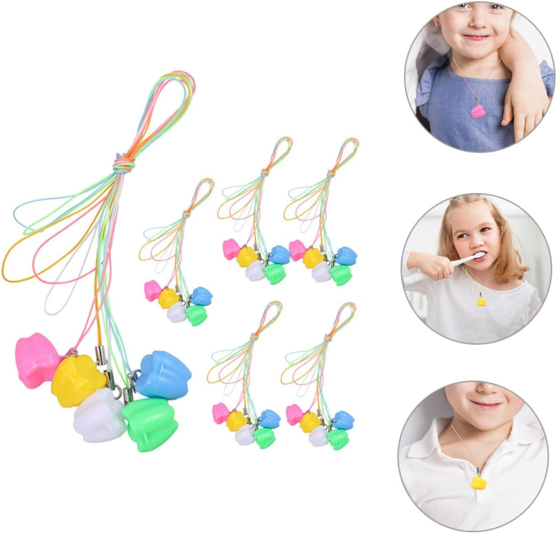 FRCOLOR 30Pcs Baby Tooth Keeper Box for Boys and Girls Lost Teeth Storage Holder Boys and Girls Keepsake Organizer Mini Storage Case for School Party 5-Color Mixed Pack image number 2