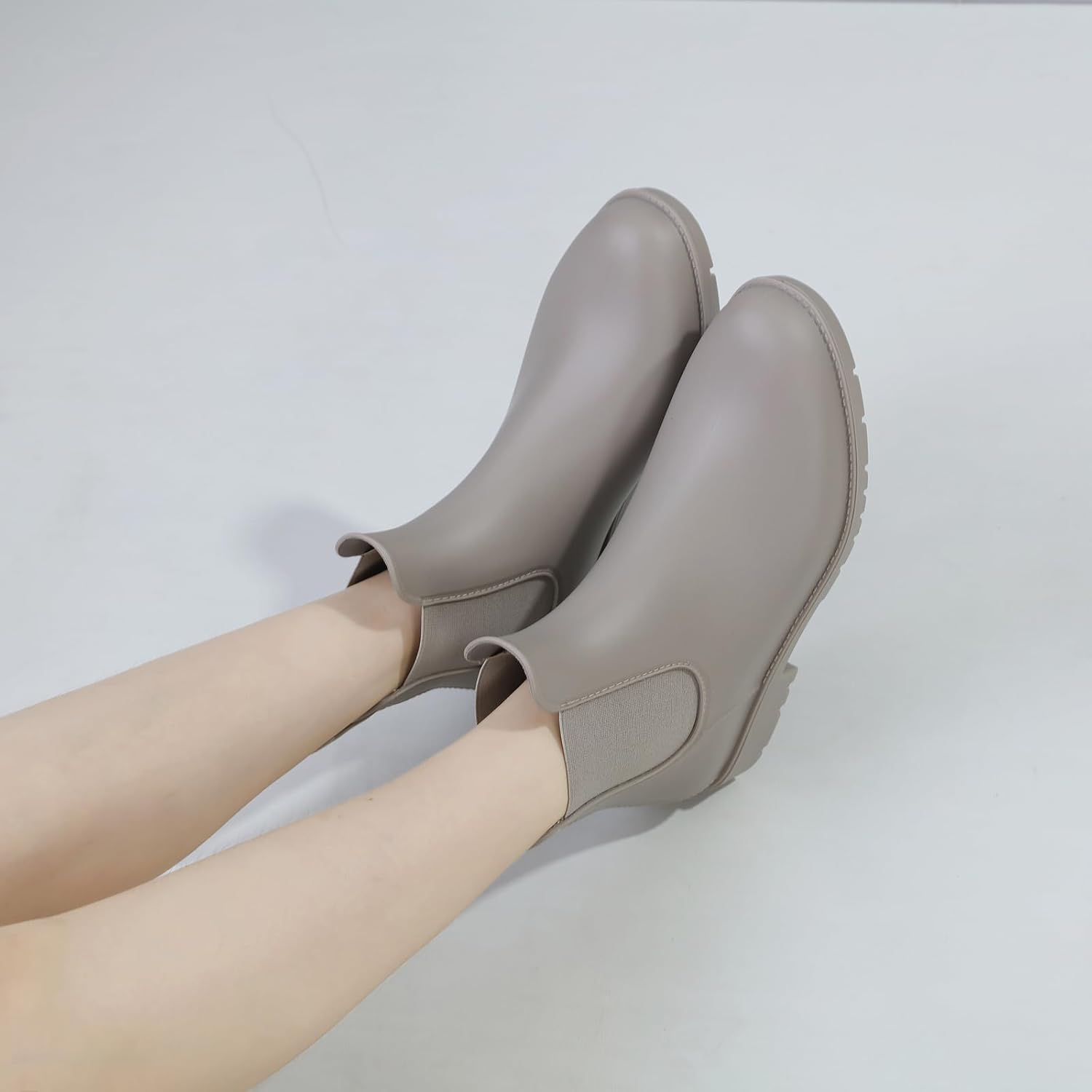 Acfoda Unisex Adult Waterproof Wellington Boots with Block Heel, Size 35-43 image number 3