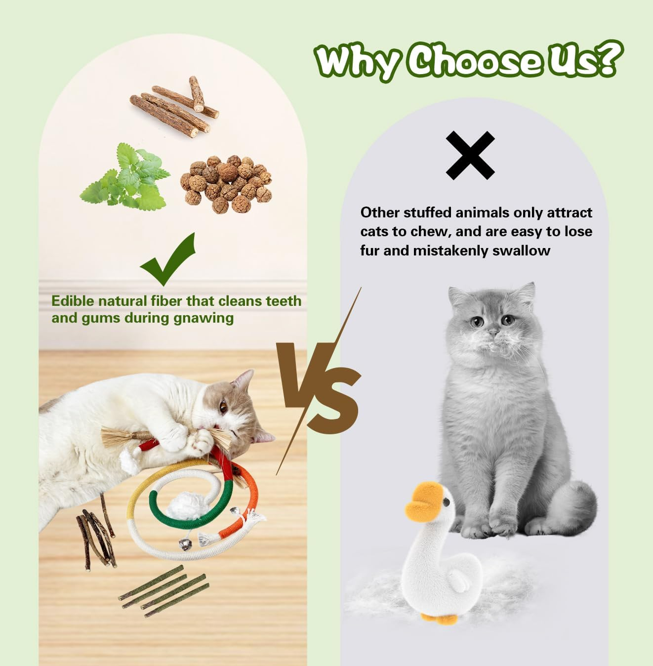 Petelligent Catnip Chew Toys for Cats, 12 Pack Cat Toys with Silvervine Sticks, Natural Silvervine Stick Cage Balls & Bell Balls for Indoor Cats image number 6