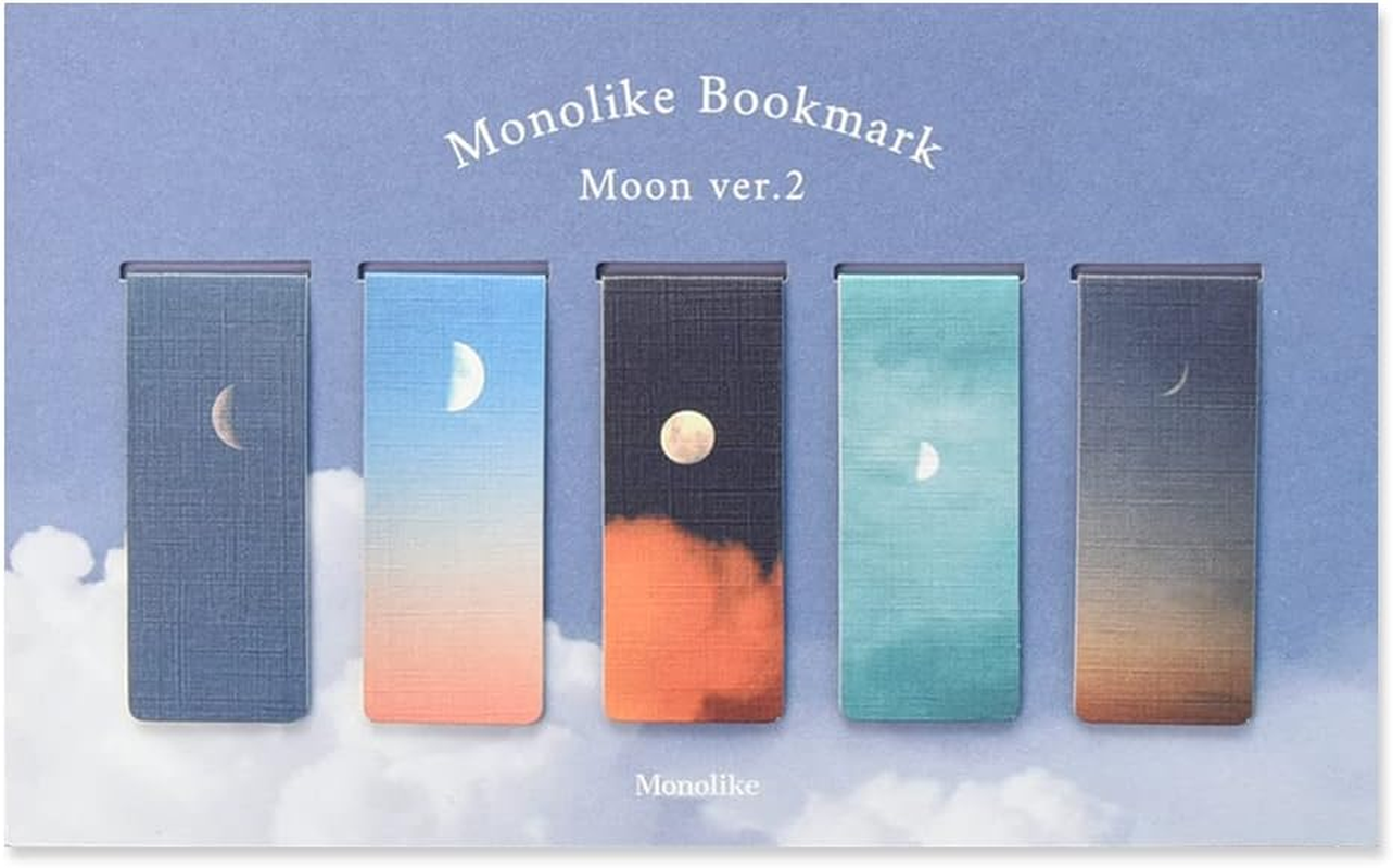 Monolike Magnetic Bookmarks Moon Ver.1, Set of 5