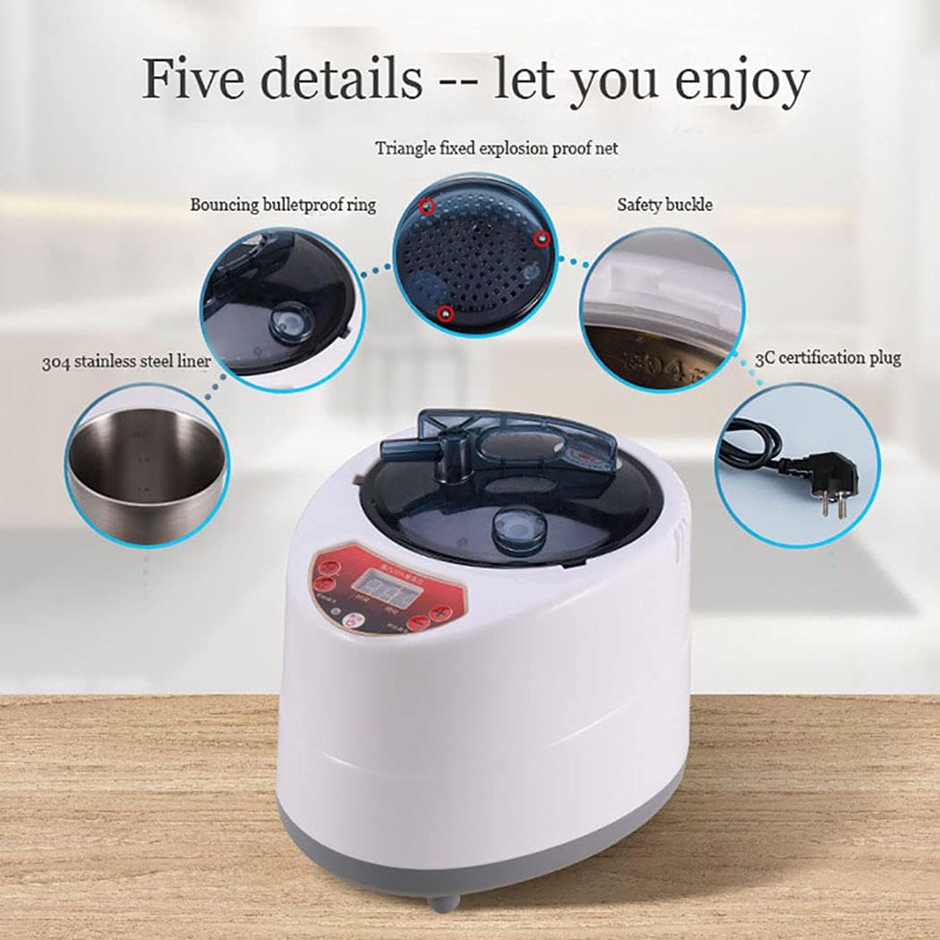 2.6L Sauna Steamer, Portable Steam Generator with Remote Control, Stainless Steel Pot, Spa Machine with Timer Display for Body Detox AU Plug image number 1