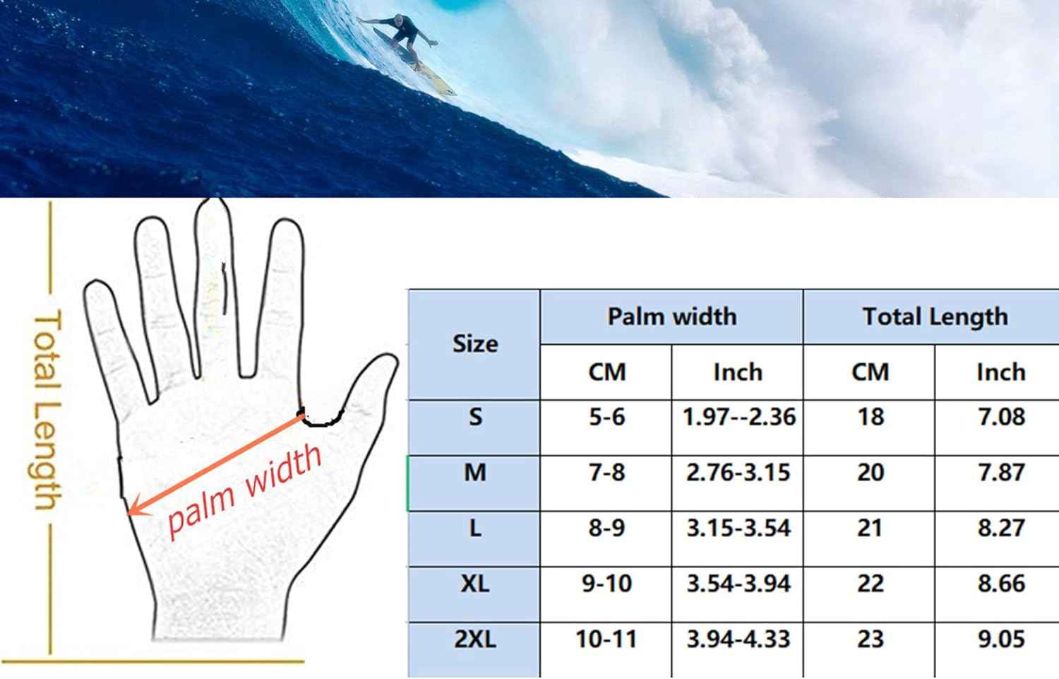 ZCCO 3Mm Neoprene Diving Gloves, Double-Layer Thermal Wetsuit Gloves with Elastic Wrist and Skid Resistance Particles for Kayakin,Diving,Kayaking,Surfing,Snorkeling image number 5