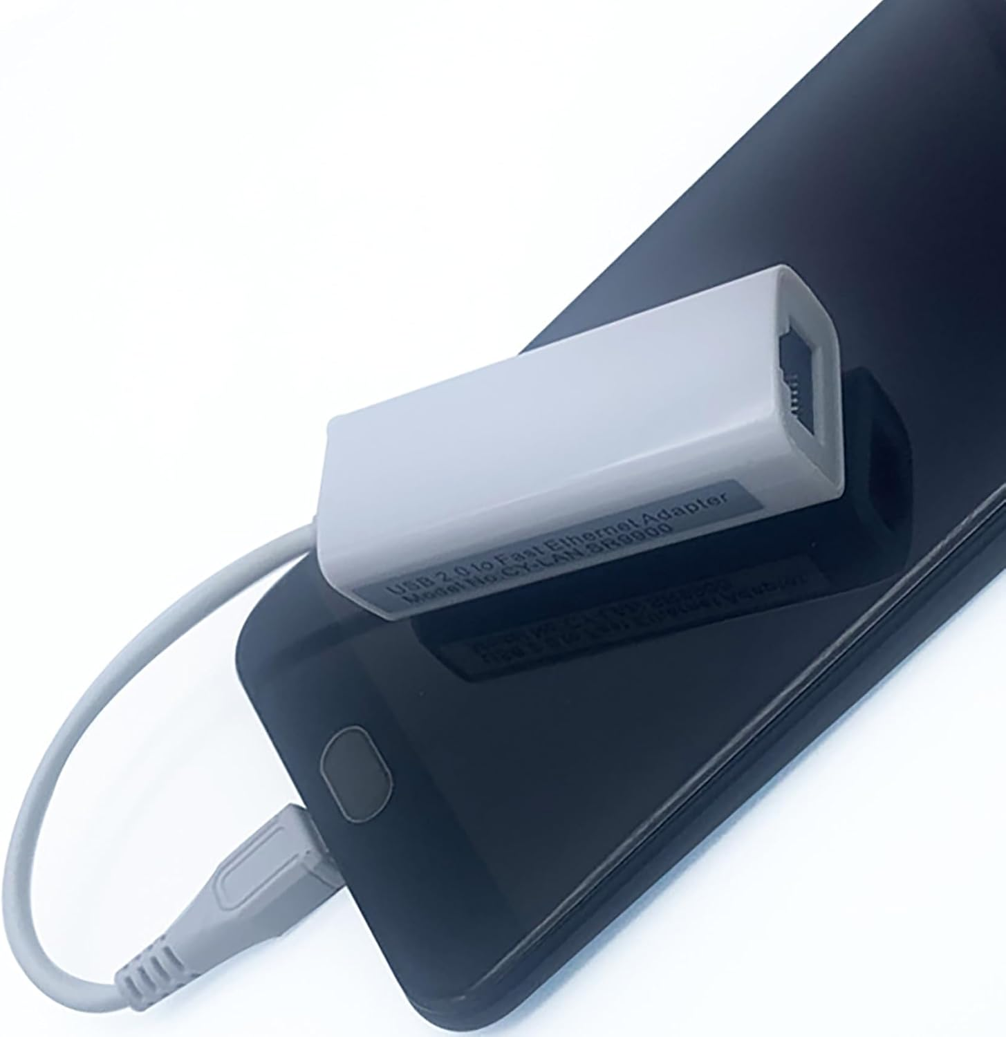 Tunghey OTG Micro USB Ethernet Adapter for Ras-Pberry Pi Zero, Android Tablet, Galaxy Tab Pro 10.1 - USB to RJ45 LAN Network (White) - White image number 5