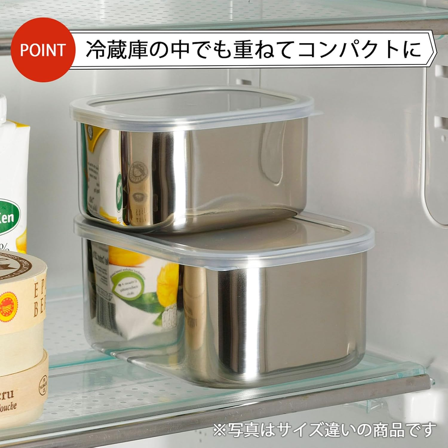 Shimomura 43253 Storage Container, Corner Bat, Deep, Large, Made in Japan, Convenient for Preparing and Preparing, Rust Resistant, Temporarily Storage, Includes Lid, Mama Cook, Tsubamesanjo