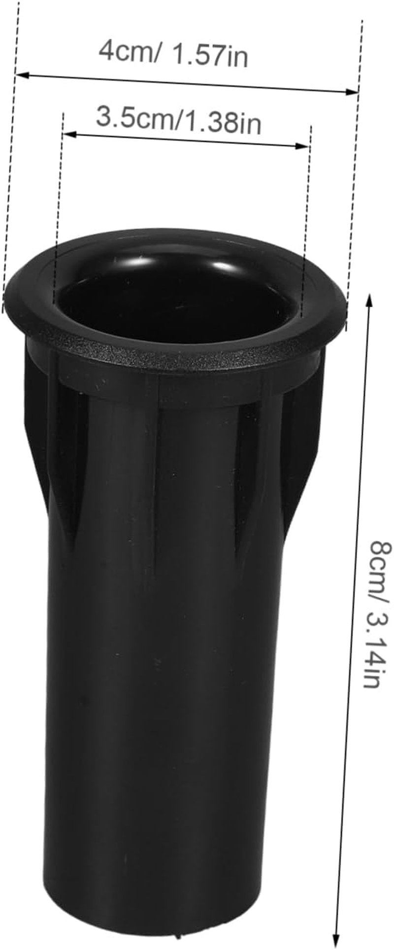 OSALADI 8Pcs Inverted Tube Speaker Port Tubes for Subwoofer Bass Enhancement Black Plastic Construction Easy Install image number 6