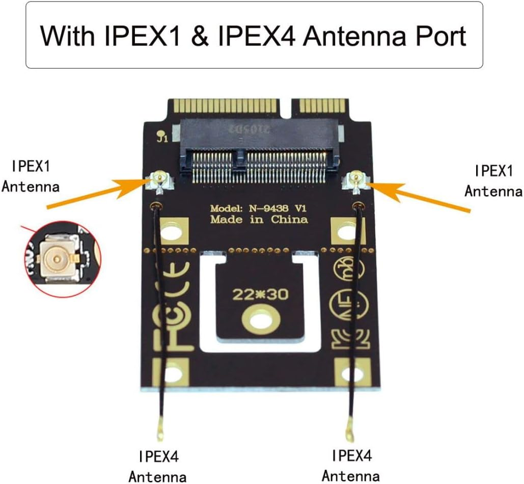 Chenyang M.2 Key-A NGFF to Mini PCI-E PCI Express Converter Adapter for 9260 8265 7260 AC Card image number 5