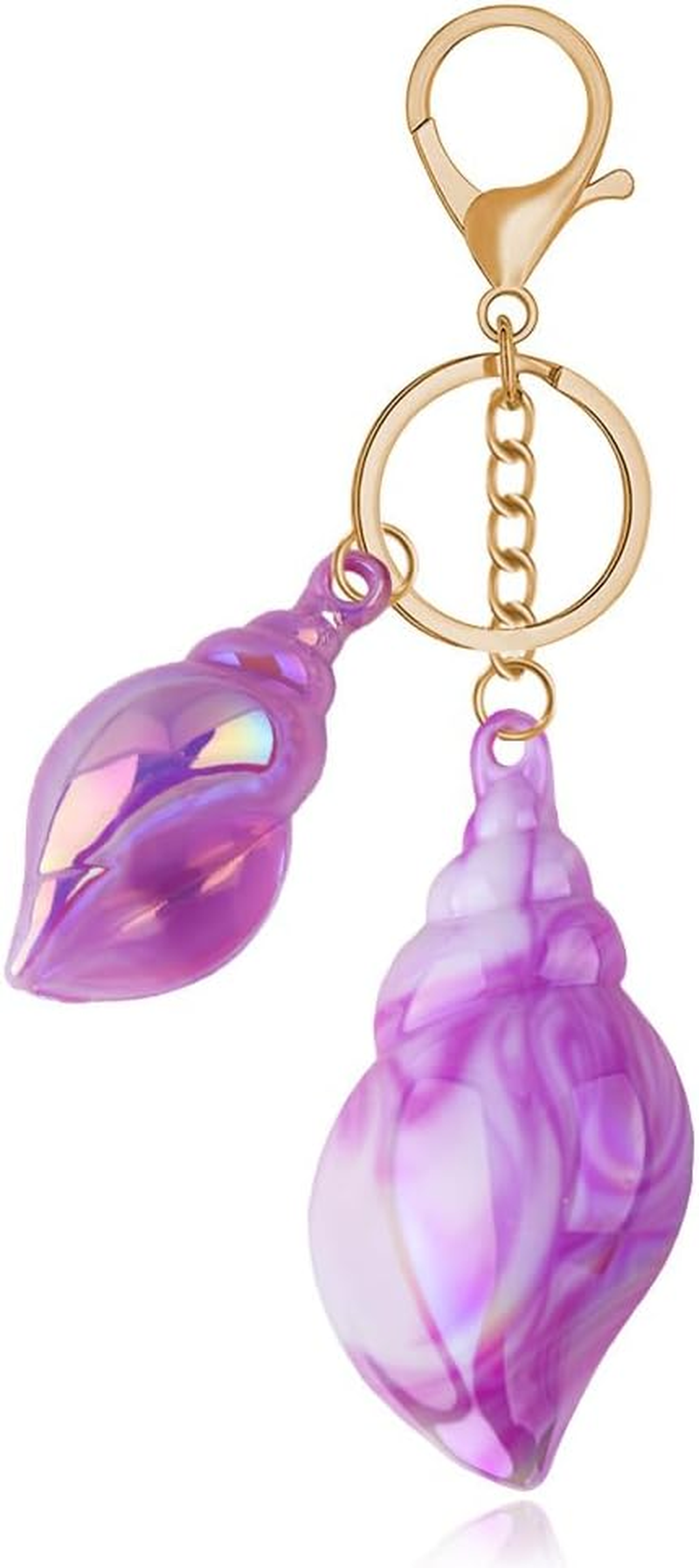 Beach Bag Accessories for Women Girls Seashell Charms for Handbag Backpack Beach Keychains for Purse Tote Bag Conch Shell