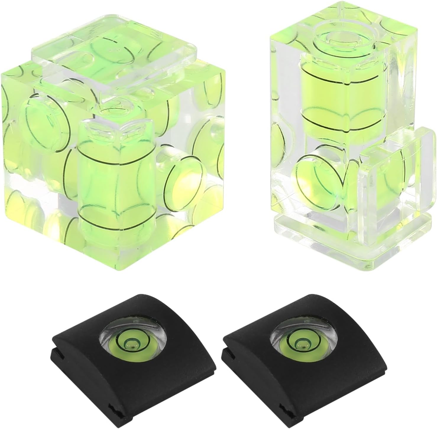 Hot Shoe Level,Camera Bubble Level Hot Shoe Bubble Level Combo Pack 3 2 1 for DSLR Film Camera (4Pack) image number 3
