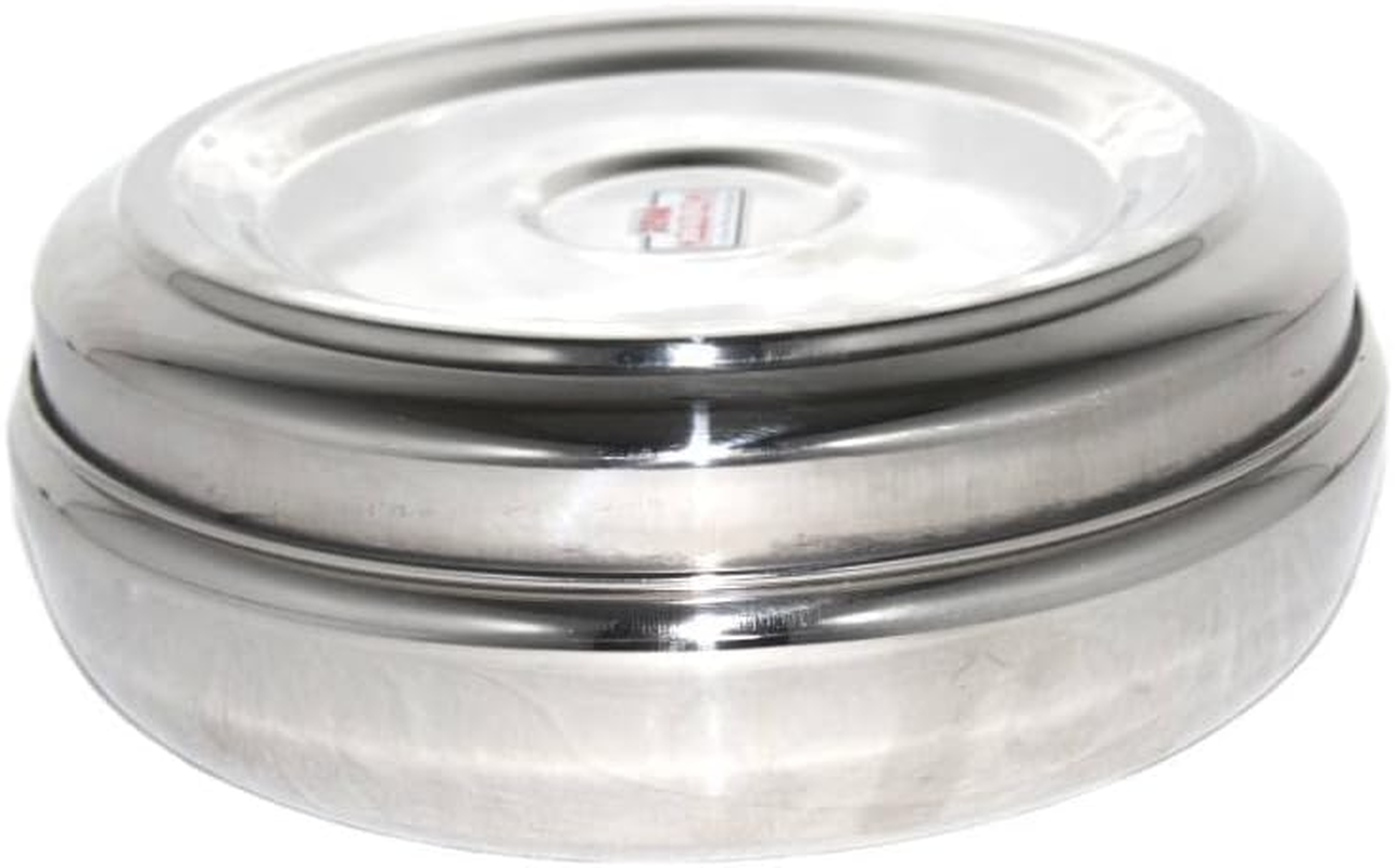 Generic Traditional Stainless Steel Indian Herb Spice Tin Box Masala Dabba with Double LID & 7 POTS (22 Cm) - FOOD_STORAGE_CONTAINER image number 3