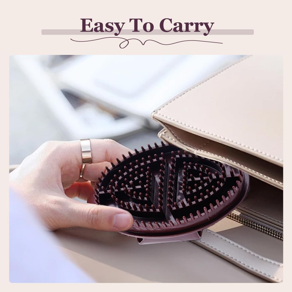 Upgrade Meridian Brush Massage Body, 2025 New Full Body Relaxation Handheld Massage Comb Meridian Brush, Portable Beauty Salon Professional Custom Meridian Comb (Purple) image number 2