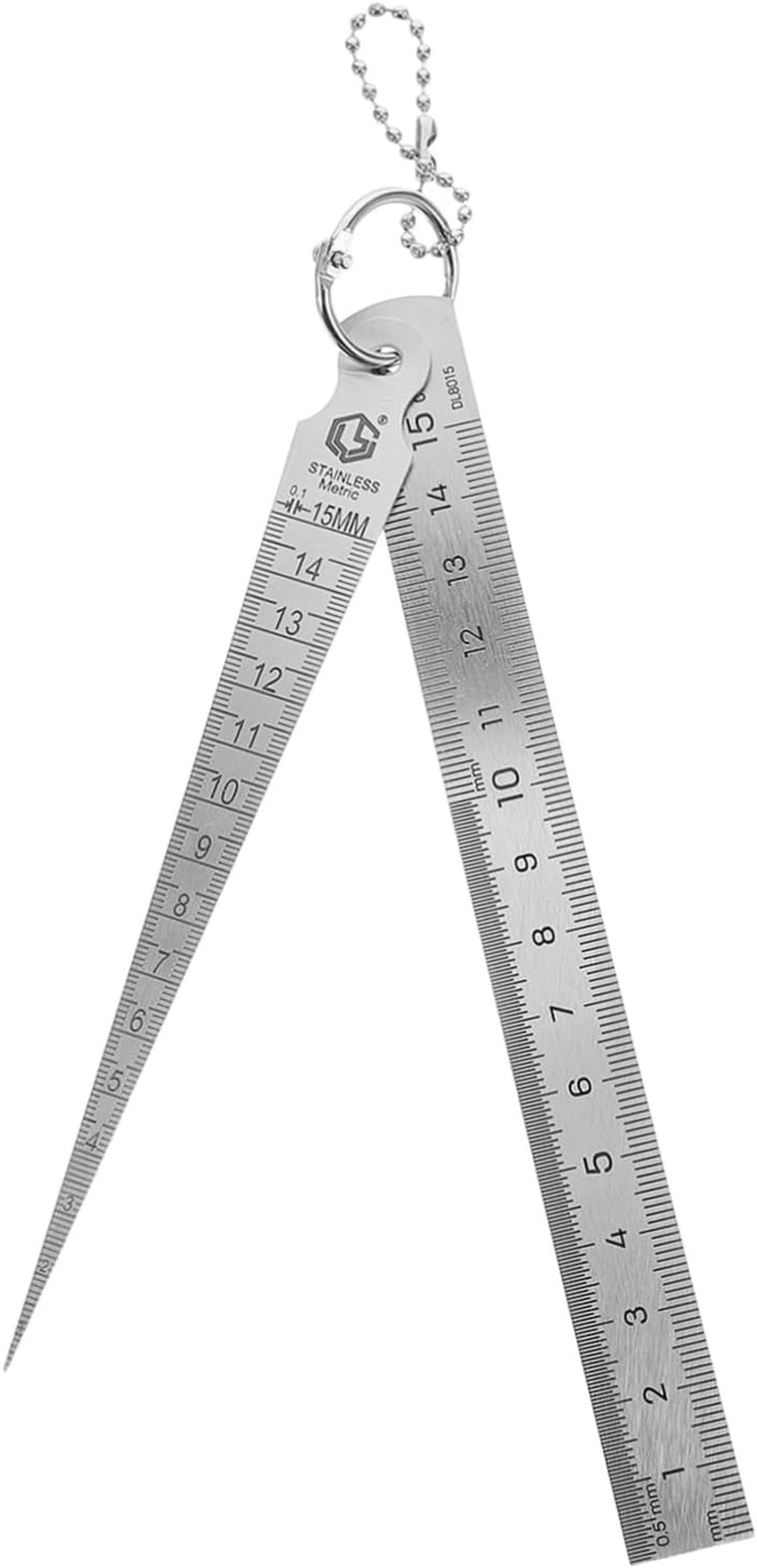 CHILDWEET Stainless Steel Gap Measuring Ruler for Automotive Material Thickness Gauge Measuring Tool image number 5