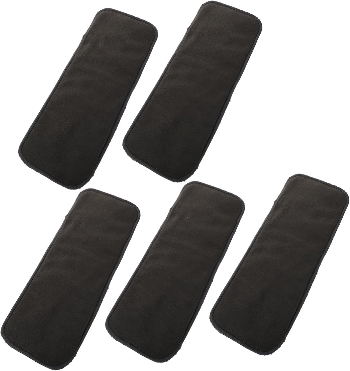 Kisangel 5Pcs Bamboo Charcoal Diaper Liner Washable Nappy Pad Changing Pad Comfortable Breathable Pack image number 5