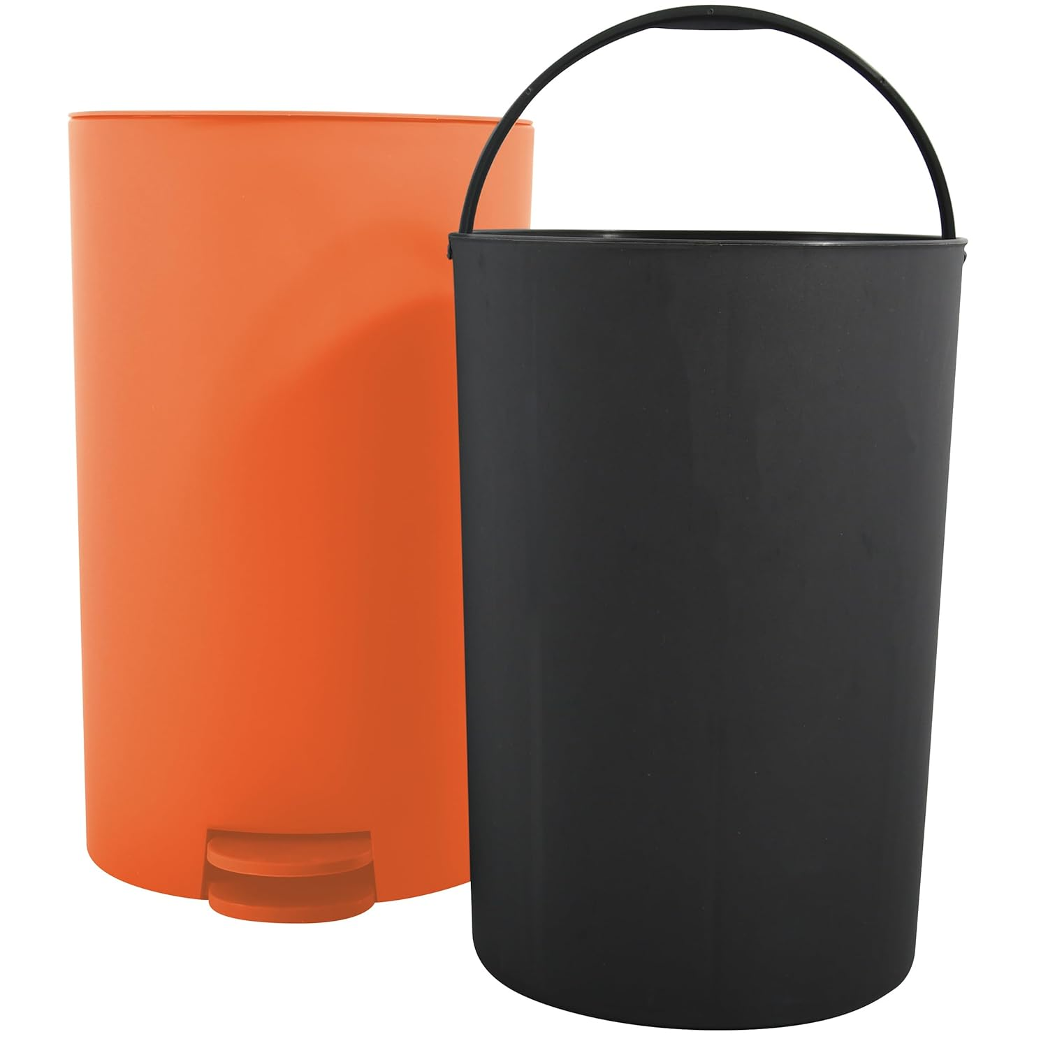 MSV Osaki Cosmetic Bin, Pedal Bin, 3 Litres, with Removable Inner Bin, Orange image number 5