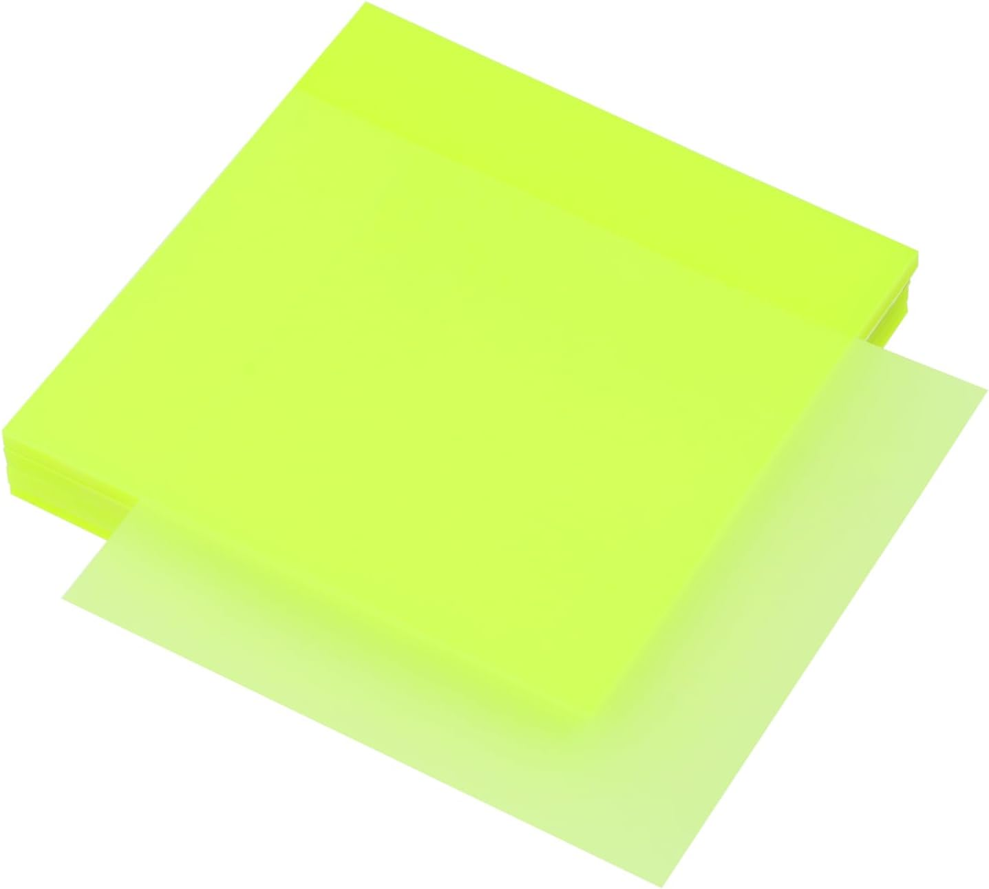 ONLYKXY 4 Pack Transparent Sticky Notes 7.6X7.6Cm Self-Stick Book Tabs 200 Sheets Waterproof PET Markers Sticky Notes Pad (Purple)