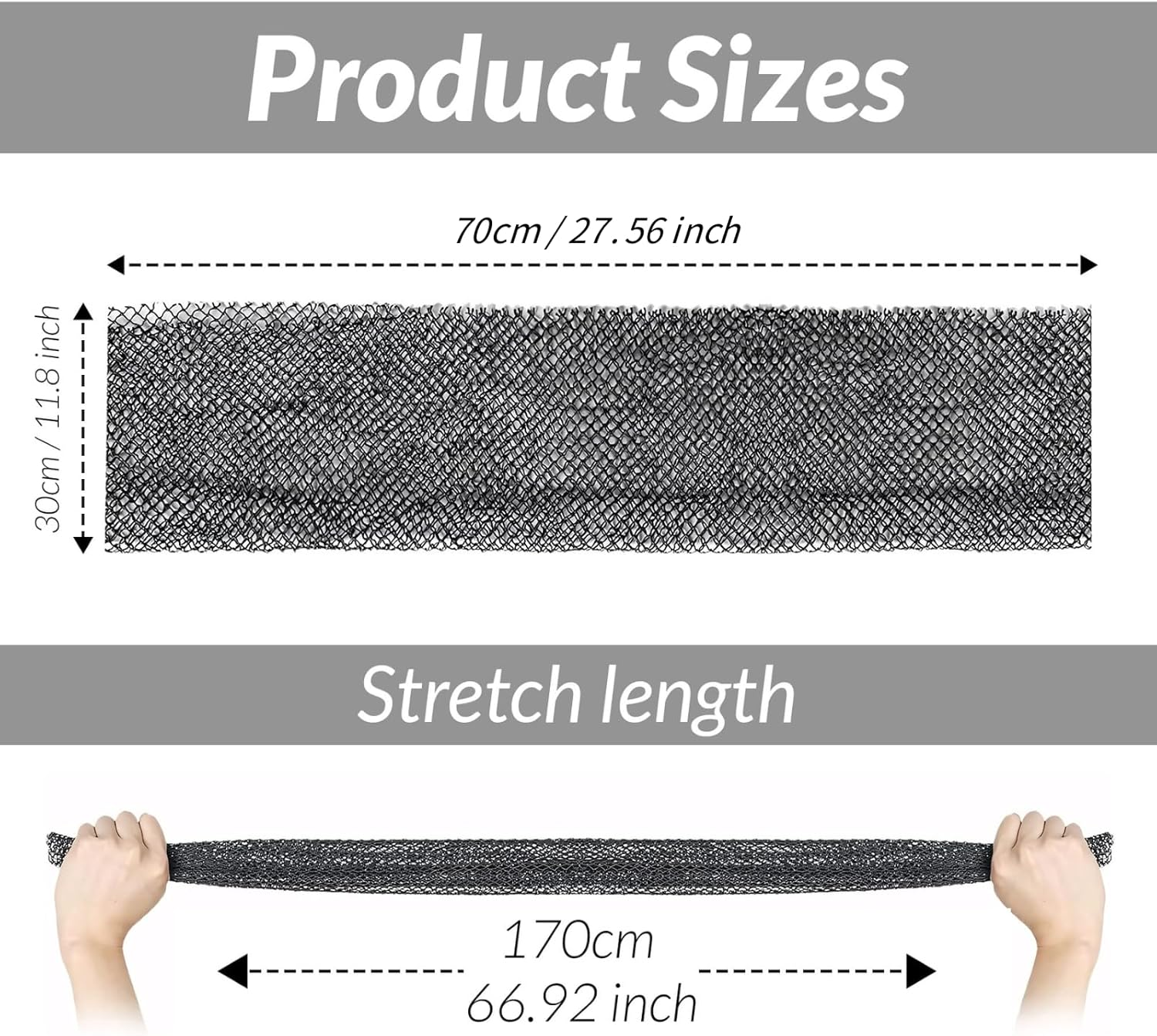 African Net Sponge with Exfoliating Knots - Exfoliating Scrubber for All Skin Types, Bath Sponge for Face & Body, Travel Portable, Durable, Gentle Exfoliation, Bath and Shower Essential, Body Exfoliator Sponge (Black) image number 2