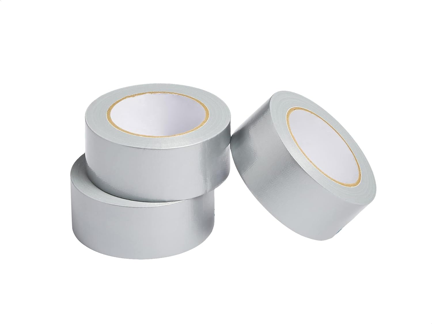 Amazon Basics Heavy-Duty Duct Tape, 4.77 Cm by 27 Meter, Silver, 3-Pack, Great for General-Purpose Use, Home Repairing, DIY Work, Auto Repair & Outdoor Activities(Previously Amazoncommercial Brand)