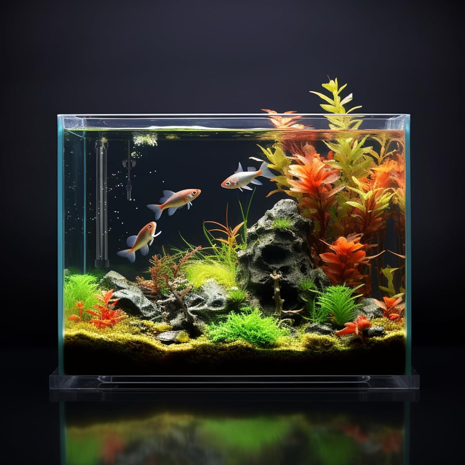 Aquarium Heater, Titanium Heater with Digital LED Controller & Temperature Probe (200W) Submersible Fish Tank Heater with Temperature Calibration for Saltwater Freshwater Tank 40 Gallon image number 1